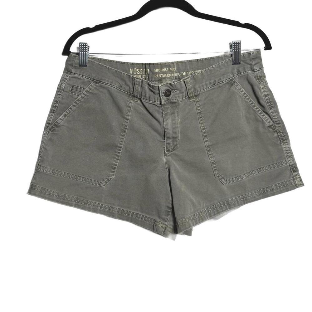 Y2K Grunge 2000s Green Cargo Short Shorts